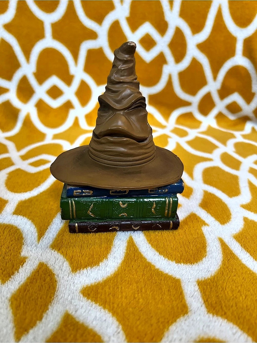 Jim Shore Sorting Hat Mini Figurine Brown & Green